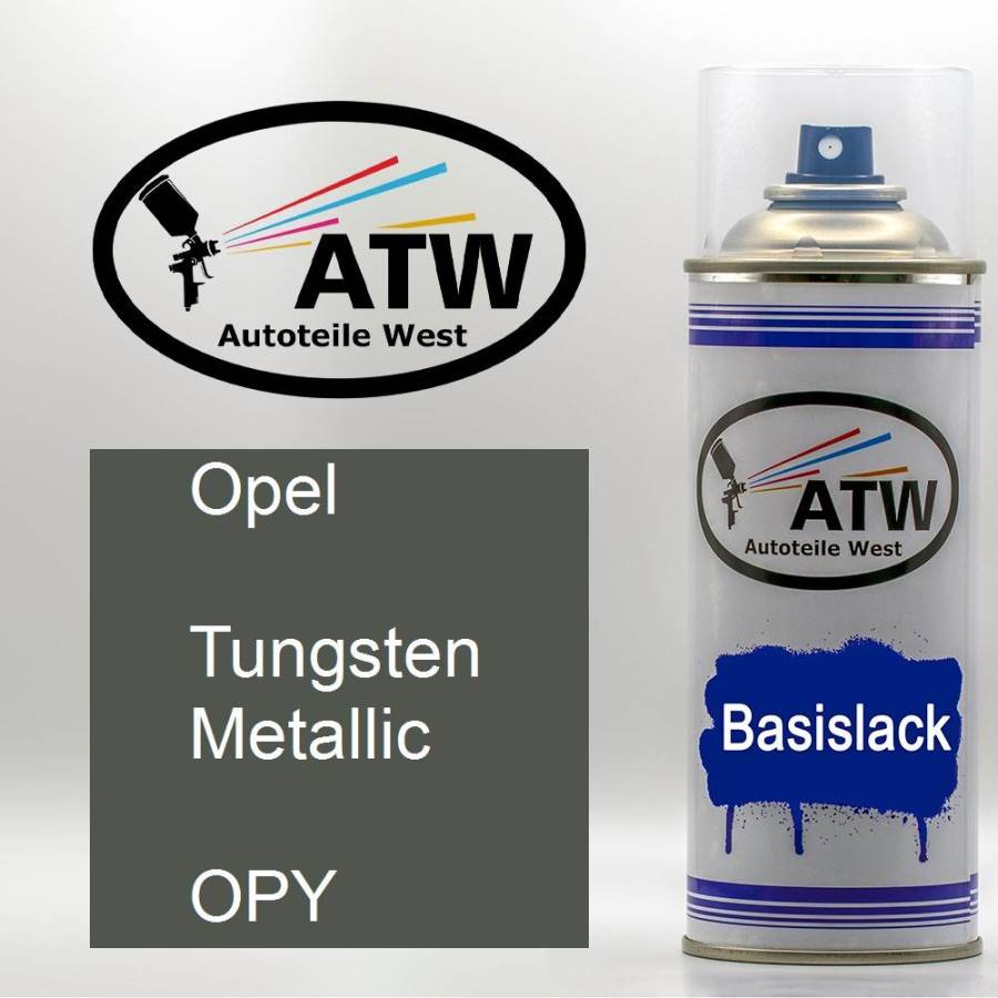 Opel, Tungsten Metallic, OPY: 400ml Sprühdose, von ATW Autoteile West.